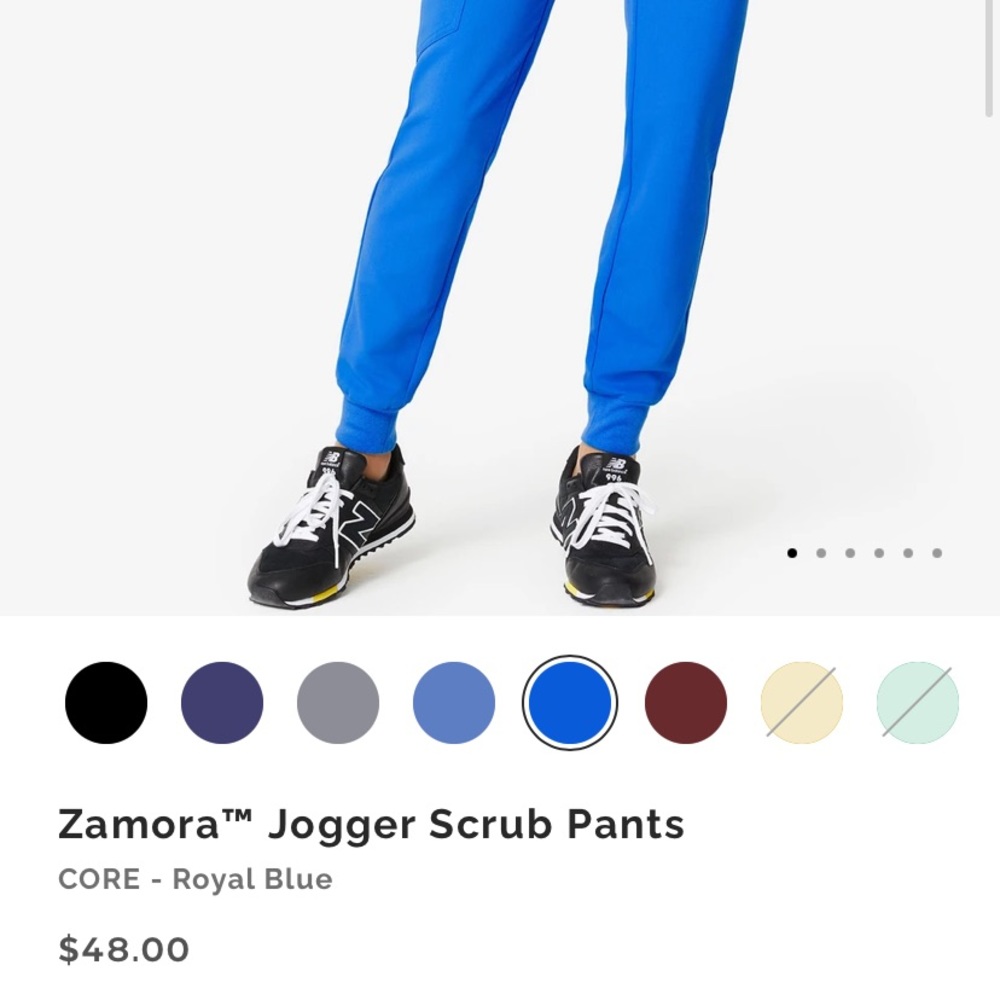FIGS Zamora Jogger Scrub Pants, Royal Blue, Medium